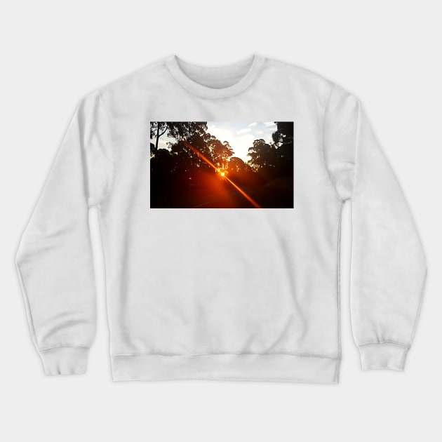 Sunset Through the Trees, Stawell Crewneck Sweatshirt by AstroRisq